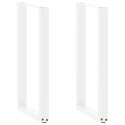 NOGI DO STOŁU KONSOLOWEGO W KSZTAŁCIE LITERY U 2 SZT. BIAŁE 38X(72-73)CM STAL