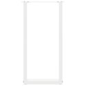 NOGI DO STOŁU KONSOLOWEGO W KSZTAŁCIE LITERY U 2 SZT. BIAŁE 38X(72-73)CM STAL