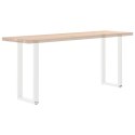 NOGI DO STOŁU KONSOLOWEGO W KSZTAŁCIE LITERY U 2 SZT. BIAŁE 38X(72-73)CM STAL
