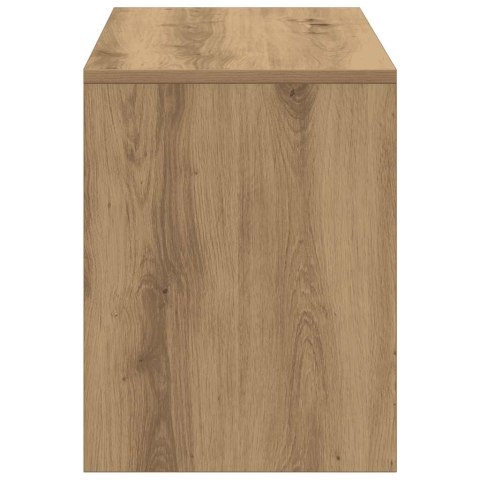 VidaXL Taboret toaletowy Artisan Oak 70x35x45 cm Drewno klejone
