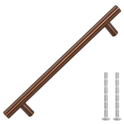 UCHWYTY DO SZAFEK 10 SZT. BRĄZ 160 MM STAL NIERDZEWNA