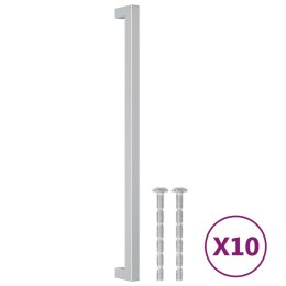 UCHWYTY DO SZAFEK 10 SZT. SREBRNE 320 MM STAL NIERDZEWNA