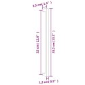 UCHWYTY DO SZAFEK 10 SZT. SREBRNE 320 MM STAL NIERDZEWNA