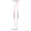 UCHWYTY DO SZAFEK 10 SZT. SREBRNE 480 MM STAL NIERDZEWNA