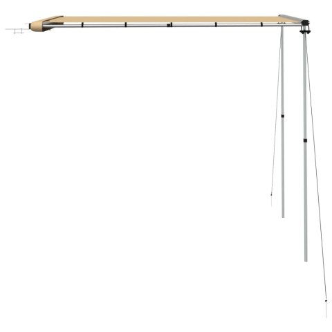 ZADASZENIE DO KAMPERA 180X250CM BEŻOWE DASZEK PRZECIWSŁONECZNY ALUMINIOWY