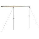 ZADASZENIE DO KAMPERA 240X250CM BEŻOWY DASZEK PRZECIWSŁONECZNY ALUMINIOWY