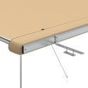 ZADASZENIE DO KAMPERA 240X250CM BEŻOWY DASZEK PRZECIWSŁONECZNY ALUMINIOWY