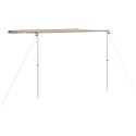 ZADASZENIE DO KAMPERA 300X200CM BEŻOWE DASZEK PRZECIWSŁONECZNY ALUMINIOWY