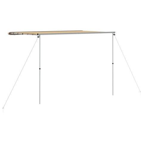 ZADASZENIE DO KAMPERA 300X200CM BEŻOWE DASZEK PRZECIWSŁONECZNY ALUMINIOWY