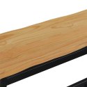 VidaXL Ławka jadalniana EKAI Czarny 91,5 x 29 x 45,5 cm