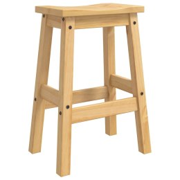 STOŁEK BAROWY 2 PCS WOSK MIODOWY 44X30X63CM LITE SOSNOWE