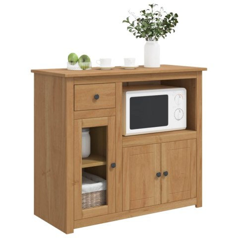 VidaXL Szafka pod Mikrofalówkę PANAMA Wosk miodowy 99,5 x 44 x 86,5 cm