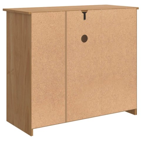 VidaXL Szafka pod Mikrofalówkę PANAMA Wosk miodowy 99,5 x 44 x 86,5 cm