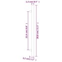 UCHWYTY DO SZAFEK 10 SZT. SREBRNE 224 MM STAL NIERDZEWNA