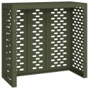 VidaXL Pokrywa do klimatyzatora oliwkowy 110 x 50 x 105 cm Stal