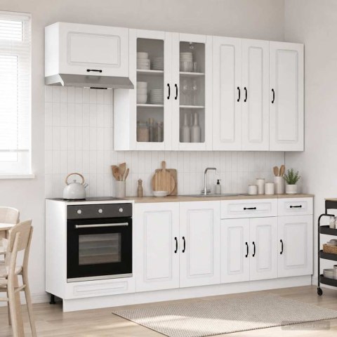 VidaXL Jednostka kuchenna KALMAR 8 pcs Biały Drewno inżynieryjne
