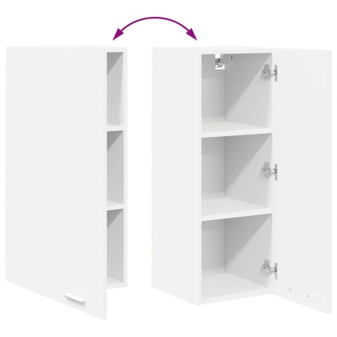 SZAFKA WISZĄCA BIAŁY 30X31X80CM MATERIAŁ DREWNOPOCHODNY