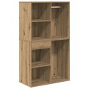 TOALETKA Z OŚWIETLENIEM LED DĄB ARTISAN MATERIAŁ DREWNOPOCHODNY
