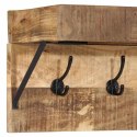VidaXL Wieszak na płaszcze Brązowy 73 x 19 x 23 cm Lite drewno mango