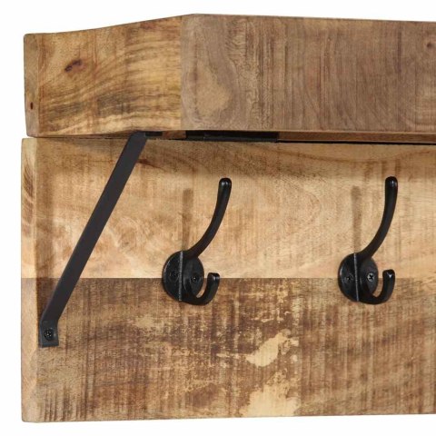 VidaXL Wieszak na płaszcze Brązowy 73 x 19 x 23 cm Lite drewno mango