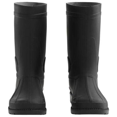 VidaXL Buty deszczowe PVC Rozmiar 40 Czarny