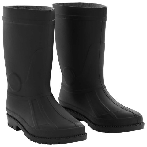 VidaXL Buty deszczowe PVC Rozmiar 45 Czarny