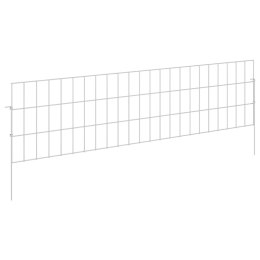 OGRODZENIE Z PALIKAMI 12 PCS 115X30CM MESH STAL OCYNKOWANA