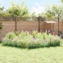 OGRODZENIE Z PALIKAMI 12 PCS 55X50CM MESH STAL OCYNKOWANA