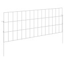 OGRODZENIE Z PALIKAMI 12 PCS 75X30CM MESH STAL OCYNKOWANA