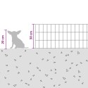 OGRODZENIE Z PALIKAMI 12 PCS 75X30CM MESH STAL OCYNKOWANA