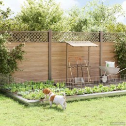 OGRODZENIE Z PALIKAMI 12 PCS 75X50CM MESH STAL OCYNKOWANA