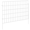 OGRODZENIE Z PALIKAMI 12 PCS 75X50CM MESH STAL OCYNKOWANA