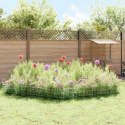 OGRODZENIE Z PALIKAMI 12 PCS 95X30CM MESH STAL OCYNKOWANA