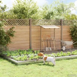 OGRODZENIE Z PALIKAMI 12 PCS 95X50CM MESH STAL OCYNKOWANA