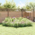 OGRODZENIE Z PALIKAMI 12 PCS 95X50CM MESH STAL OCYNKOWANA