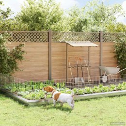 OGRODZENIE Z PALIKAMI 24 PCS 35X50CM MESH STAL OCYNKOWANA