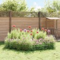 OGRODZENIE Z PALIKAMI 24 PCS 35X50CM MESH STAL OCYNKOWANA