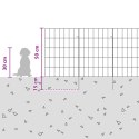 OGRODZENIE Z PALIKAMI 24 PCS 35X50CM MESH STAL OCYNKOWANA