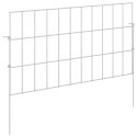OGRODZENIE Z PALIKAMI 24 PCS 55X30CM MESH STAL OCYNKOWANA