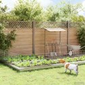 OGRODZENIE Z PALIKAMI 24 PCS 55X50CM MESH STAL OCYNKOWANA