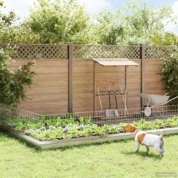 OGRODZENIE Z PALIKAMI 24 PCS 55X50CM MESH STAL OCYNKOWANA
