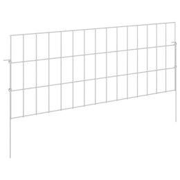 OGRODZENIE Z PALIKAMI 24 PCS 75X30CM MESH STAL OCYNKOWANA