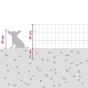 OGRODZENIE Z PALIKAMI 24 PCS 75X30CM MESH STAL OCYNKOWANA