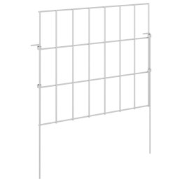 OGRODZENIE Z PALIKAMI 48 PCS 35X30CM MESH STAL OCYNKOWANA
