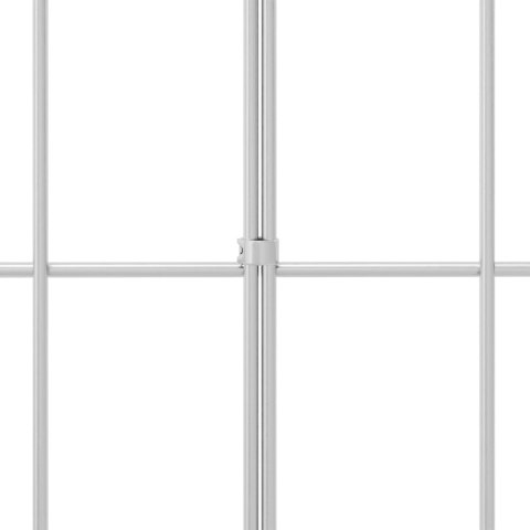 PANEL OGRODZENIOWY 12 PCS STAL OCYNKOWANA SREBRNY