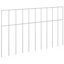 PANEL OGRODZENIOWY 12 PCS STAL OCYNKOWANA SREBRNY