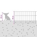 PANEL OGRODZENIOWY 12 PCS STAL OCYNKOWANA SREBRNY