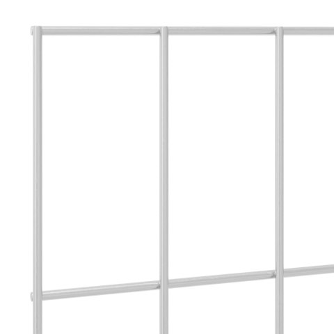 PANEL OGRODZENIOWY 12 PCS STAL OCYNKOWANA SREBRNY