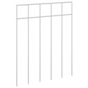 PANEL OGRODZENIOWY 12 PCS STAL OCYNKOWANA SREBRNY