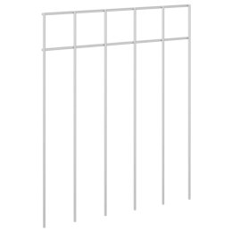 PANEL OGRODZENIOWY 12 PCS STAL OCYNKOWANA SREBRNY